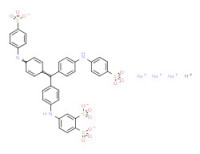 Trisodium hydrogen 4-[[4-[[4-[(4-sulphonatophenyl)amino]phenyl][4-[(4-sulphonatophenyl)imino]-2,5-cyclohexadien-1-ylidene]methyl]phenyl]amino]benzenedisulphonate