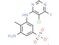 Sodium 2-amino-6-[(5-chloro-2,6-difluoro-4-pyrimidinyl)amino]toluene-4-sulphonate