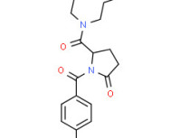 (±)-1-(4-chlorobenzoyl)-5-oxo-N,N-dipropylpyrrolidine-2-carboxamide