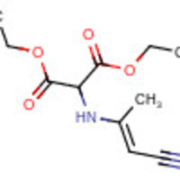 Propanedioic acid, 2-[(2-cyano-1-methylethenyl)amino]-, 1,3-diethyl ester