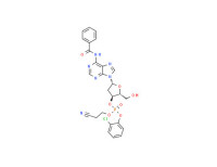 3'-Adenylic acid, N-benzoyl-2'-deoxy-, 2-chlorophenyl 2-cyanoethyl ester