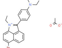 6-bromo-2-[4-(diethylamino)phenyl]-1-ethylbenz[cd]indolium acetate