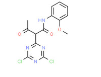 a-acetyl-4,6-dichloro-N-(2-methoxyphenyl)-1,3,5-triazin-2-acetamide