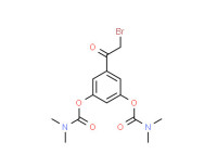 5-(bromoacetyl)-1,3-phenylene bis(dimethylcarbamate)