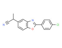 2-(4-chlorophenyl)benzoxazole-5-propiononitrile