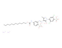 Disodium 2,5-dichloro-4-[4-[[5-[[(dodecyloxy)carbonyl]amino]-2-sulphonatophenyl]azo]-4,5-dihydro-3-methyl-5-oxo-1H-pyrazol-1-yl]benzenesulphonate
