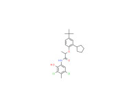 2-[4-(tert-butyl)-2-cyclopentylphenoxy]-N-(3,5-dichloro-2-hydroxy-p-tolyl)propionamide