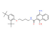 4-amino-N-[4-[2,4-bis(1,1-dimethylethyl)phenoxy]butyl]-1-hydroxynaphthalene-2-carboxamide