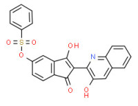 3-hydroxy-2-(3-hydroxy-2-quinolyl)-5-[(phenylsulphonyl)oxy]-1H-inden-1-one