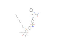 4-[[4-[[[4-[[1-(4,5-dimethyl-3,6-dioxo-2-propyl-1,4-cyclohexadien-1-yl)tetradecyl]sulphonyl]phenyl]amino]sulphonyl]phenyl]azo]-4,5-dihydro-N-methyl-5-oxo-1-phenyl-1H-pyrazole-3-carboxamide
