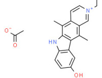 2-ethyl-9-hydroxy-5,11-dimethyl-6H-pyrido[4,3-b]carbazolium acetate