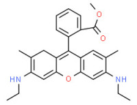 Xanthylium, 3,6-bis(ethylamino)-9-[2-(methoxycarbonyl)phenyl]-2,7-dimethyl-, molybdatesilicate