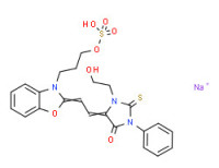 1-(2-hydroxyethyl)-3-phenyl-2-thioxo-5-[[3-[3-(sulphooxy)propyl]-3H-benzoxazol-2-ylidene]ethylidene]imidazolidin-4-one, monosodium salt