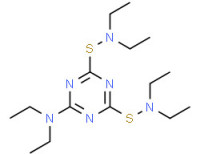 6-(diethylamino)-N,N,N',N'-tetraethyl-1,3,5-triazine-2,4-disulphenamide
