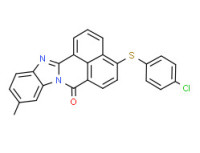 4-[(4-chlorophenyl)thio]-10-methyl-7H-benzimidazo[2,1-a]benz[de]isoquinolin-7-one