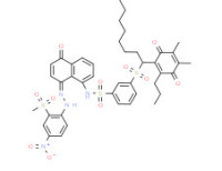 3-[[1-(4,5-dimethyl-3,6-dioxo-2-propylcyclohexa-1,4-dien-1-yl)tetradecyl]sulphonyl]-N-[5-hydroxy-8-[[2-(methylsulphonyl)-4-nitrophenyl]azo]-1-naphthyl]benzenesulphonamide