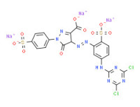 Trisodium 4-[[5-[(4,6-dichloro-1,3,5-triazin-2-yl)amino]-2-sulphonatophenyl]azo]-4,5-dihydro-5-oxo-1-(4-sulphonatophenyl)-1H-pyrazole-3-carboxylate