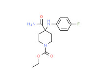Ethyl 4-carbamoyl-4-[(4-fluorophenyl)amino]piperidine-1-carboxylate
