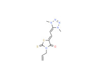 3-allyl-5-[(1,4-dihydro-1,4-dimethyl-5H-tetrazol-5-ylidene)ethylidene]-2-thioxothiazolidin-4-one