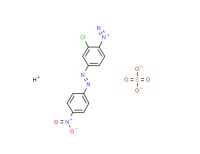 2-chloro-4-[(4-nitrophenyl)azo]benzenediazonium hydrogen sulphate