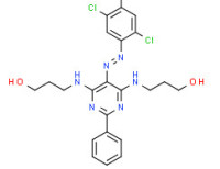 Sodium 4-[[4,6-bis[(3-hydroxypropyl)amino]-2-phenyl-5-pyrimidyl]azo]-2,5-dichlorobenzenesulphonate