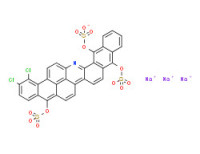 Trisodium dichloroanthra[2,1,9-mna]naphth[2,3-h]acridine-5,10,15-triyl tris(sulphate)