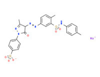 Sodium p-[4,5-dihydro-3-methyl-4-[[3-[(p-tolylamino)sulphonyl]-p-tolyl]azo]-5-oxo-1H-pyrazol-1-yl]benzenesulphonate