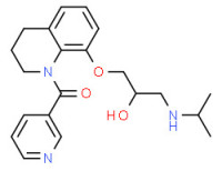 1,2,3,4-tetrahydro-8-[2-hydroxy-3-(isopropylamino)propoxy]-1-(3-pyridylcarbonyl)quinoline