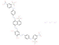 Trisodium 5-[[2,4-dihydroxy-5-[[4-[(4-nitro-2-sulphonatophenyl)amino]phenyl]azo]phenyl]azo]-8-[[4-[(4-nitro-2-sulphonatophenyl)amino]phenyl]azo]naphthalenesulphonate