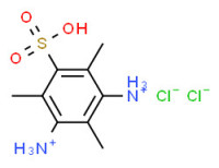 2,4,6-trimethyl-5-sulpho-m-phenylenediammonium dichloride