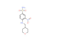 3-nitro-4-(((tetrahydro-2H-pyran-4-yl)methyl)amino)benzenesulfonamide
