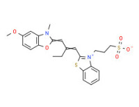 5-methoxy-3-methyl-2-[2-[[3-(3-sulphonatopropyl)-3H-benzothiazol-2-ylidene]methyl]but-1-enyl]benzoxazolium
