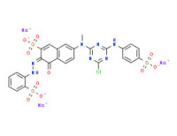 Trisodium 7-[[4-chloro-6-[(4-sulphonatophenyl)amino]-1,3,5-triazin-2-yl]methylamino]-4-hydroxy-3-[(2-sulphonatophenyl)azo]naphthalene-2-sulphonate