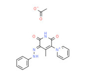 1',2'-dihydro-6'-hydroxy-4'-methyl-2'-oxo-5'-(phenylazo)-1,3'-bipyridinium acetate