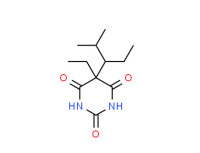 5-ethyl-5-(1-ethyl-2-methylpropyl)barbituric acid