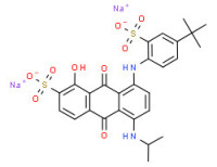 Disodium 8-[[4-(1,1-dimethylethyl)-2-sulphonatophenyl]amino]-9,10-dihydro-1-hydroxy-5-[(1-methylethyl)amino]-9,10-dioxoanthracene-2-sulphonate