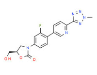 (R)-3-(3-fluoro-4-(6-(2-methyl-2H-tetrazol-5-yl)pyridin-3-yl)phenyl)-5-(hydroxymethyl)oxazolidin-2-one