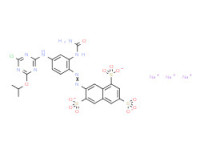 Trisodium 7-[[2-[(aminocarbonyl)amino]-4-[[4-chloro-6-(1-methylethoxy)-1,3,5-triazin-2-yl]amino]phenyl]azo]naphthalene-1,3,6-trisulphonate