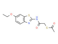 S-[2-[(6-ethoxy-2-benzothiazolyl)amino]-2-oxoethyl] ethanethioate