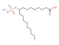 Sodium hydrogen 9(or 10)-(sulphonatooxy)octadecanoate