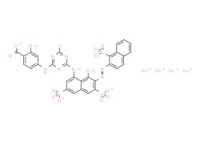 Tetrasodium 4-[[4-chloro-6-[[8-hydroxy-3,6-disulphonato-7-[(1-sulphonato-2-naphthyl)azo]-1-naphthyl]amino]-1,3,5-triazin-2-yl]amino]salicylate