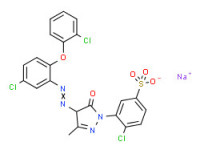 Sodium 4-chloro-3-[4-[[5-chloro-2-(2-chlorophenoxy)phenyl]azo]-4,5-dihydro-3-methyl-5-oxo-1H-pyrazol-1-yl]benzenesulphonate