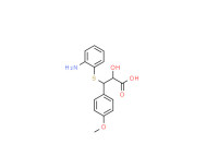 [S-(R*,R*)]-3-[(o-aminophenyl)thio]-3-(p-methoxyphenyl)lactic acid