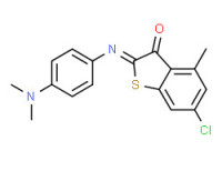6-chloro-2-[[4-(dimethylamino)phenyl]imino]-4-methylbenzo[b]thiophene-3(2H)-one
