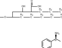 (2S,3S,5R)-2-hexyl-3-hydroxy-5-(phenylmethoxy)-Hexadecanoic acid compd. with (S)-α-methylbenzenemethanamine (1:1)