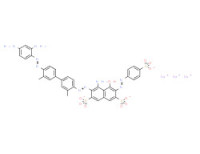 Trisodium 4-amino-3-[[4'-[(2,4-diaminophenyl)azo]-3,3'-dimethyl[1,1'-biphenyl]-4-yl]azo]-5-hydroxy-6-[(4-sulphonatophenyl)azo]naphthalene-2,7-disulphonate