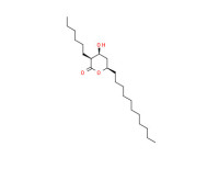 (3S,4S,6R)-3-hexyl-4-hydroxy-6-undecyloxan-2-one