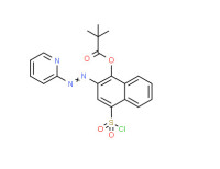 4-(chlorosulphonyl)-2-(2-pyridylazo)-1-naphthyl pivalate