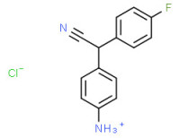 [4-[cyano(4-fluorophenyl)methyl]phenyl]ammonium chloride