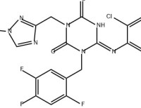 1,3,5-Triazine-2,4(1H,3H)-dione, 6-[(6-chloro-2-methyl-2H-indazol-5-yl)imino]dihydro-3-[(1-methyl-1H-1,2,4-triazol-3-yl)methyl]-1-[(2,4,5-trifluorophenyl)methyl]-, (6E)-